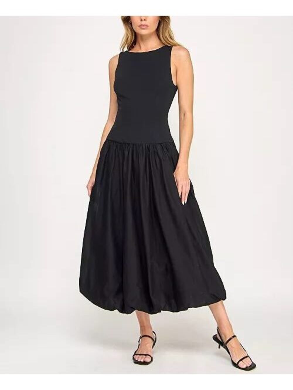 ROW A Juniors' Midi Bubble Skirt